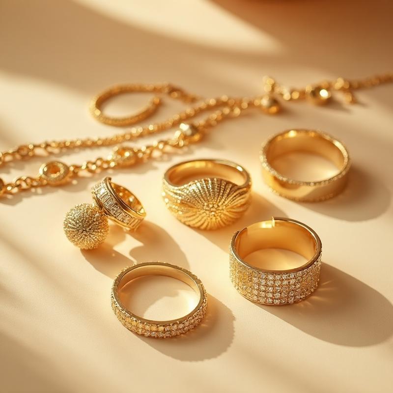 Pure gold jewellery collection with traditional and modern designs
